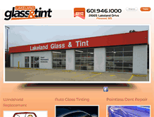 Tablet Screenshot of lakelandglassandtint.com